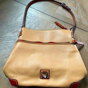 Dooney & Bourke Leather Tan Shoulder Purse